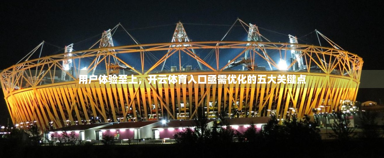 用户体验至上，开云体育入口亟需优化的五大关键点