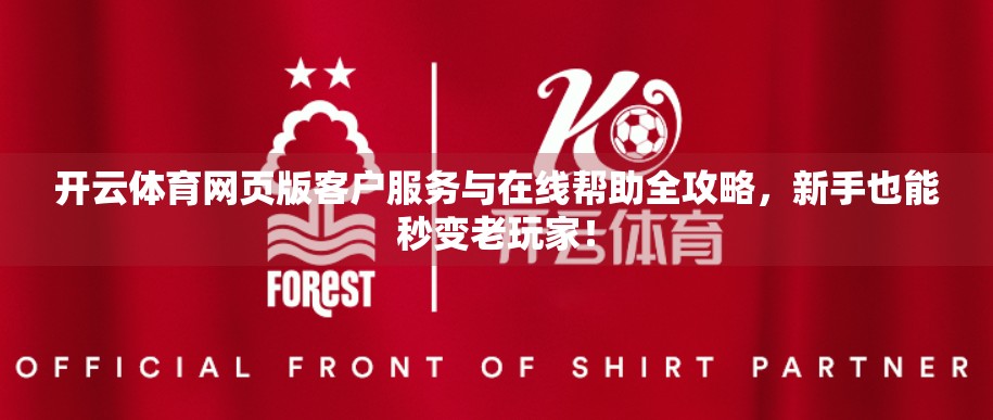 开云体育网页版客户服务与在线帮助全攻略，新手也能秒变老玩家！