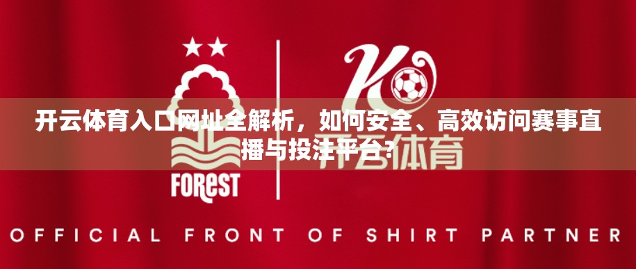 开云体育入口网址全解析，如何安全、高效访问赛事直播与投注平台？