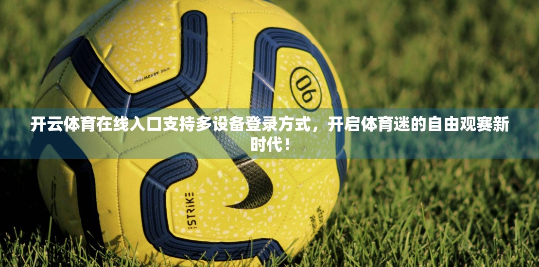 开云体育在线入口支持多设备登录方式，开启体育迷的自由观赛新时代！
